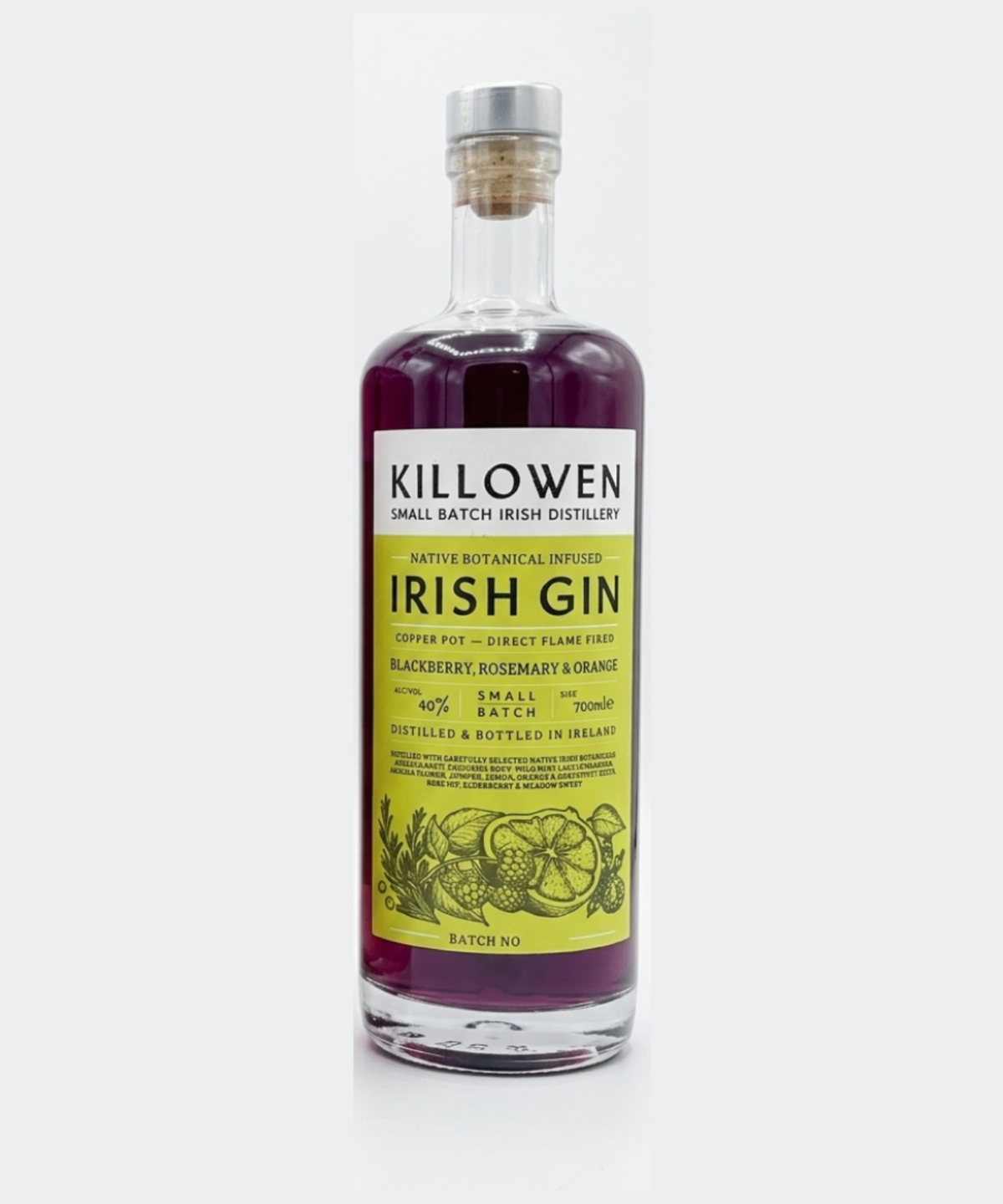 Killowen Blackberry Rosemary & Orange Small Batch Gin