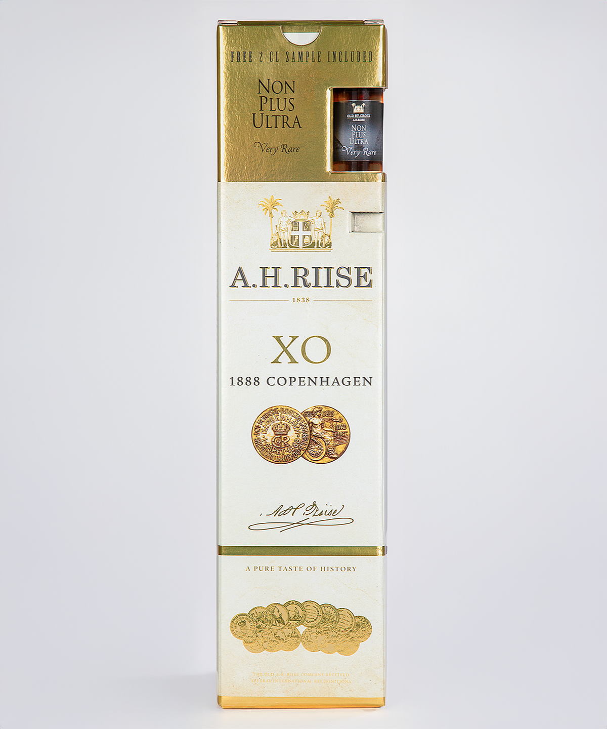 A.H. Riise 1888 Copenh.Gold+2cl VeryRare