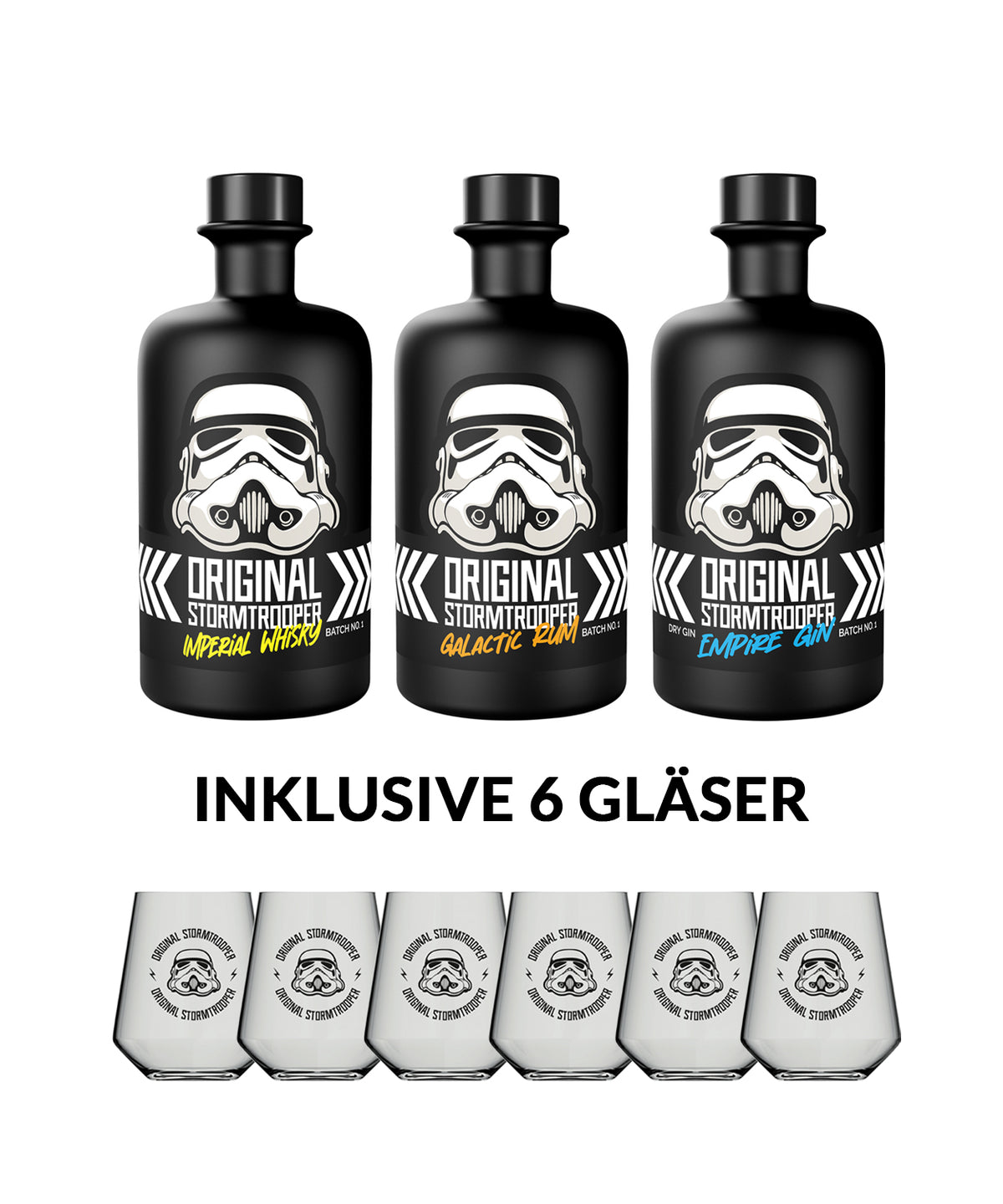 Original Stormtrooper Trilogie inklusive 6 Gläser