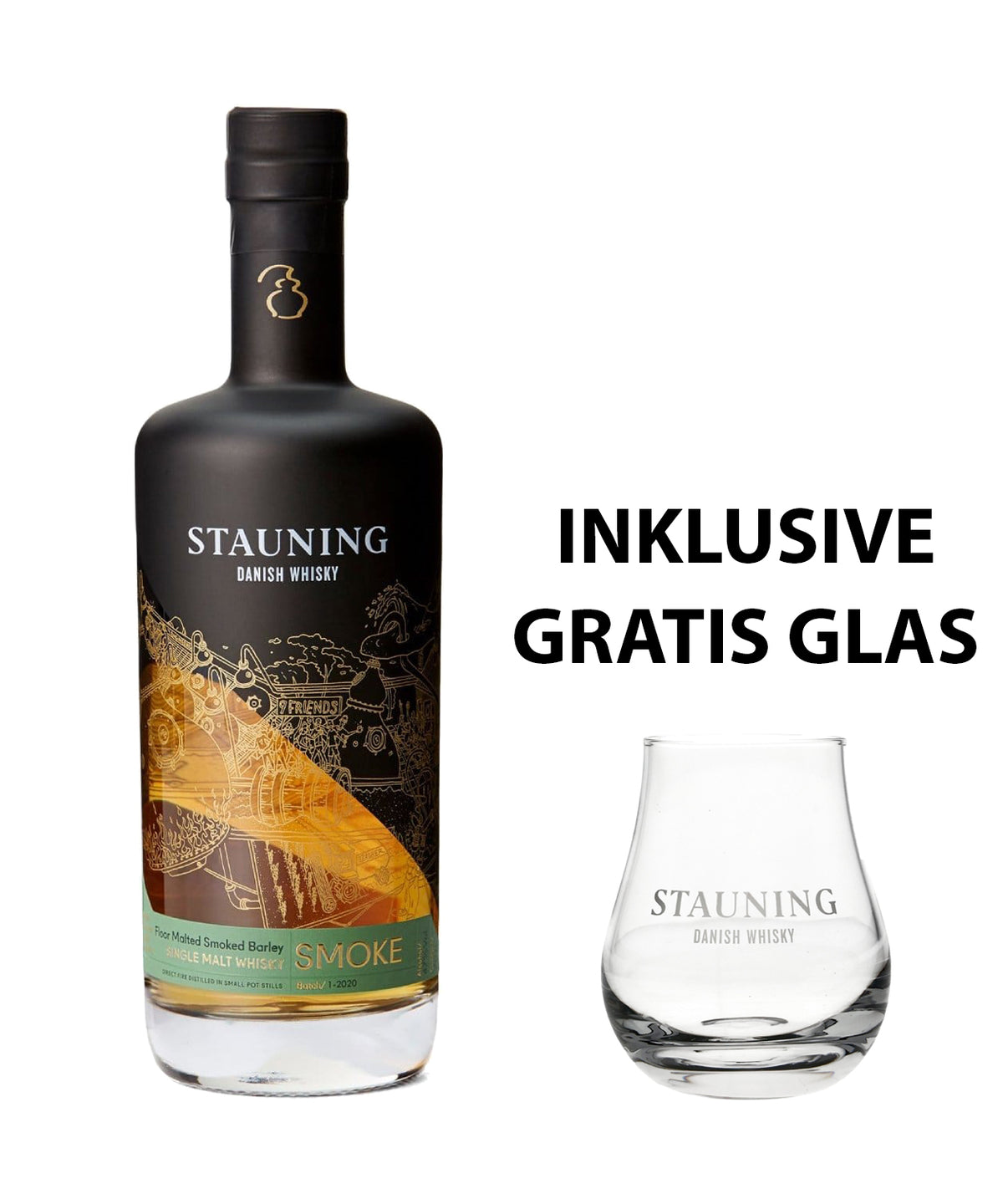 Stauning Smoke inklusive Glas