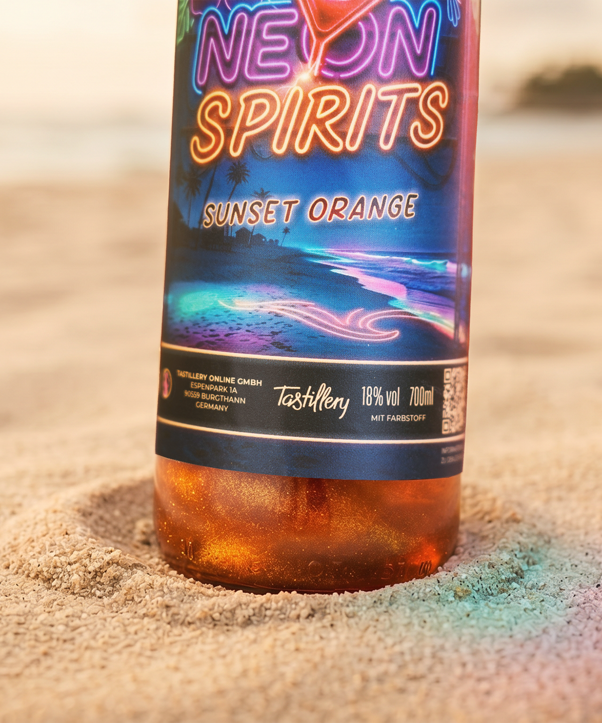 Neon Spirits Sunset Orange