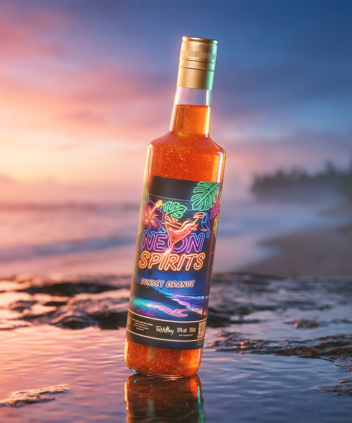 Neon Spirits Sunset Orange