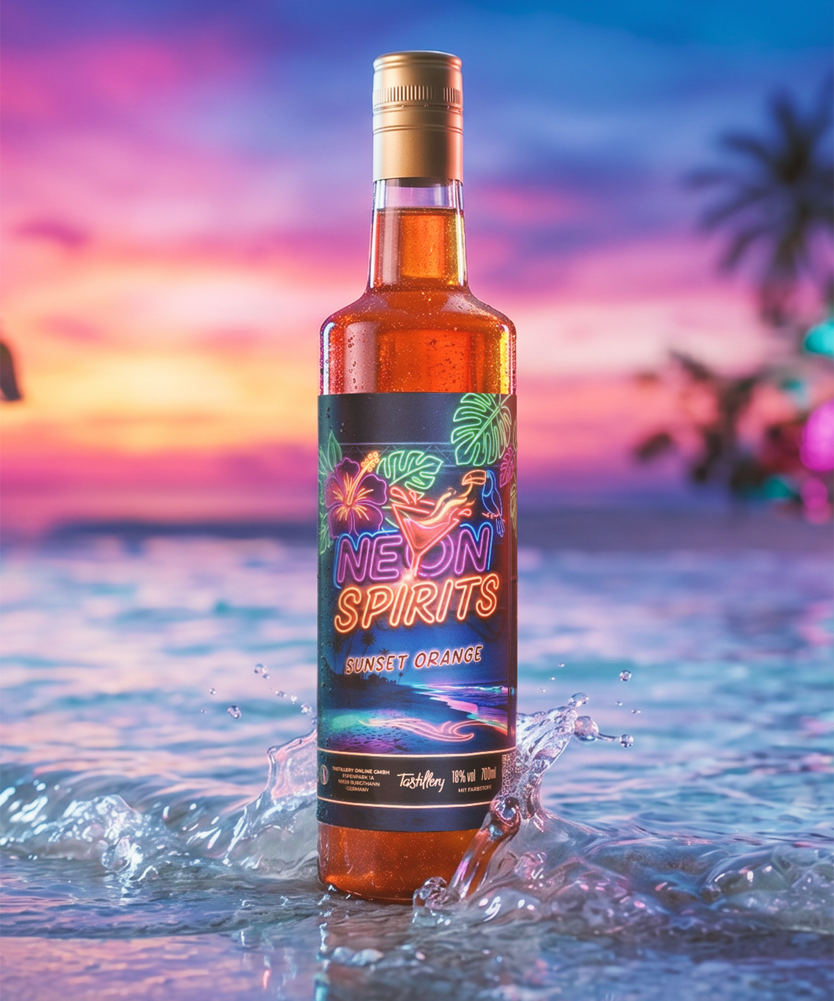 Neon Spirits Sunset Orange
