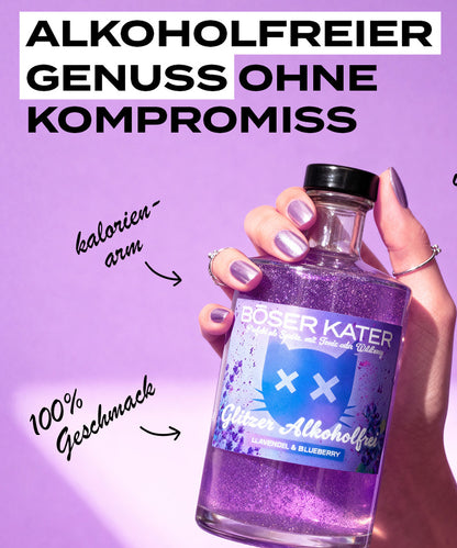 Böser Kater Lavendel & Blueberry mit Glitzer