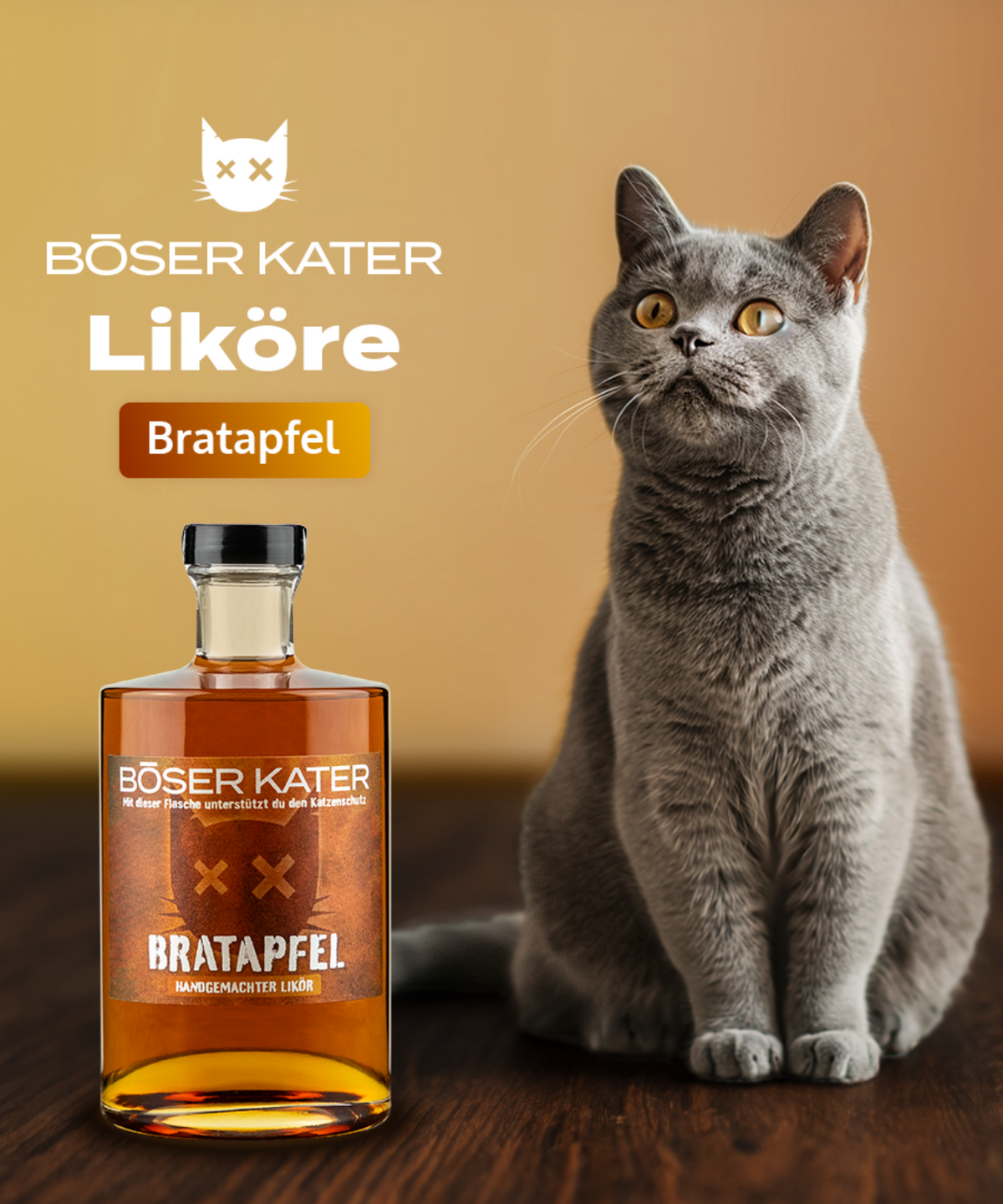 Böser Kater Bratapfel Likör