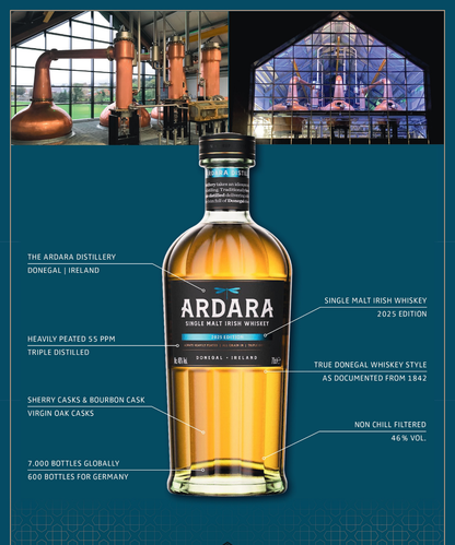 Ardara Single Malt Irish Whiskey 2025 Edition