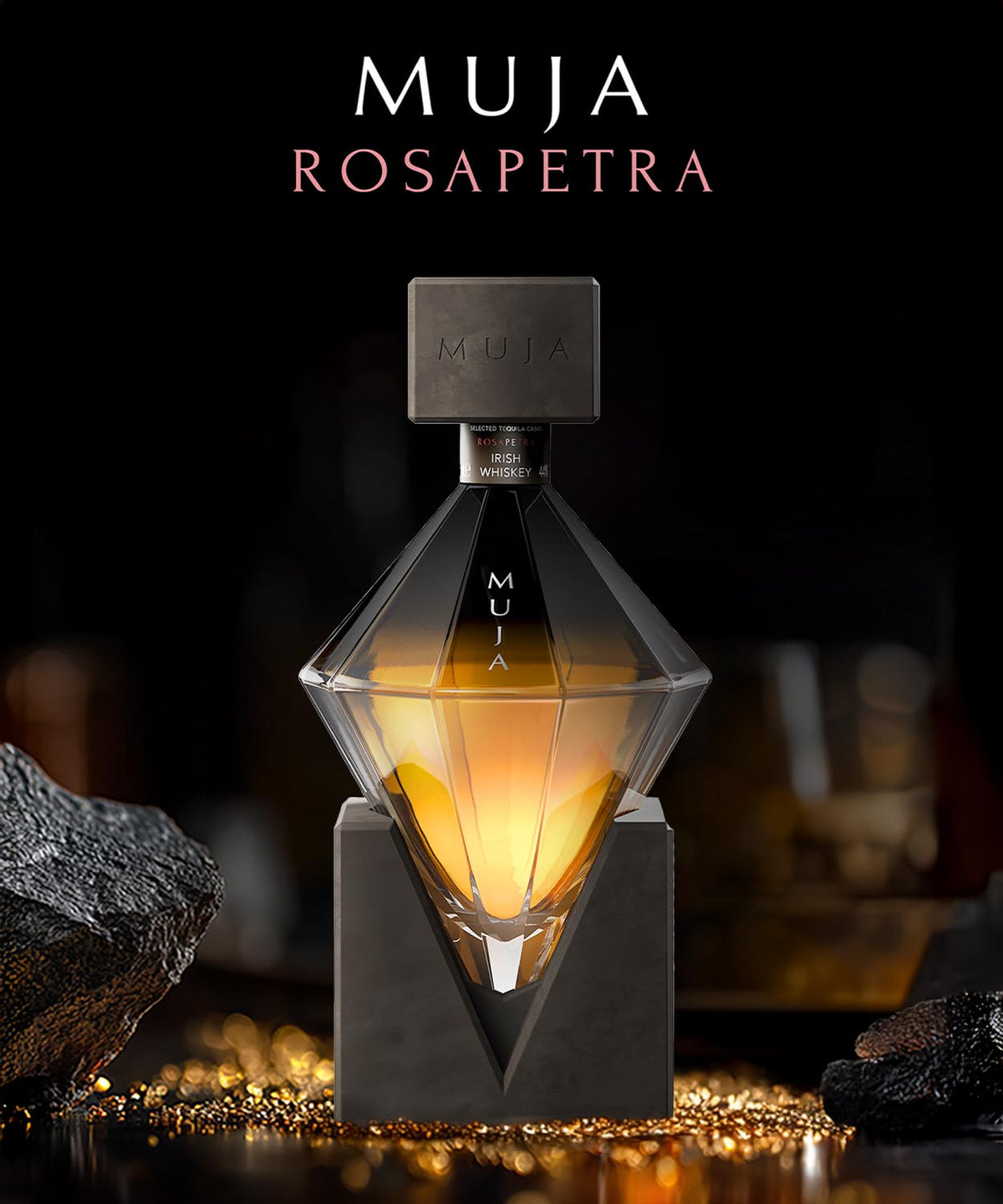 Muja Rosapetra Blended Irish Whiskey inkl. Glas