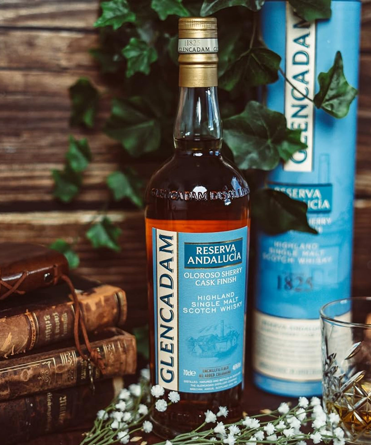Glencadam Reserva Oloroso Sherry inkl. 2cl Compass The Peat Monster Minature