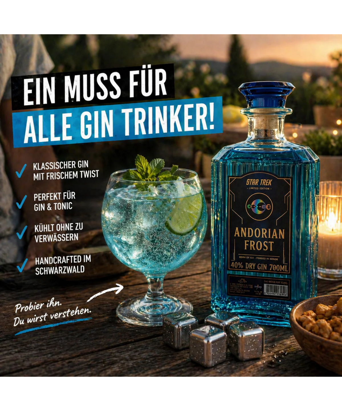 Star Trek Andorian Frost Gin