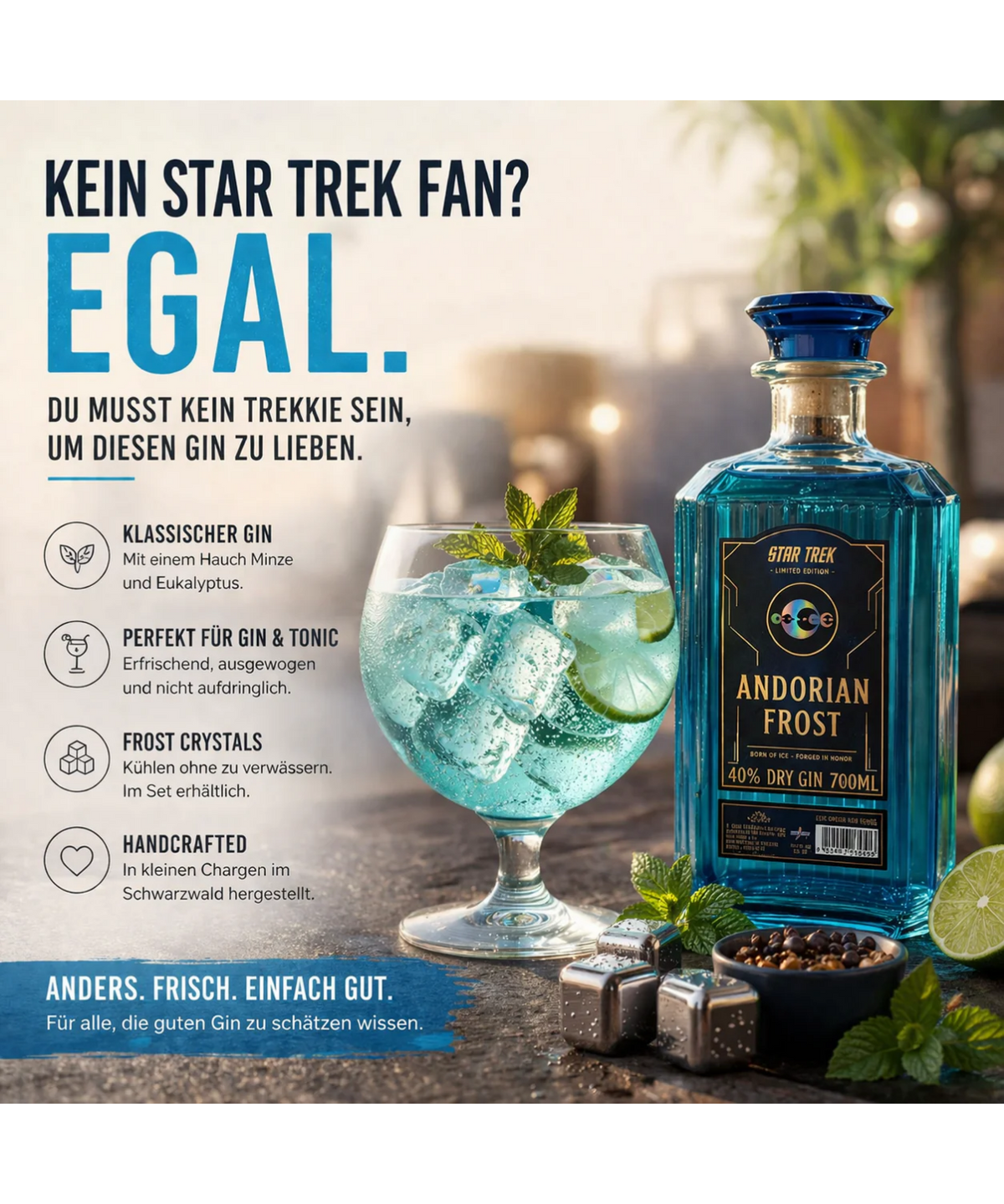 Star Trek Andorian Frost Gin