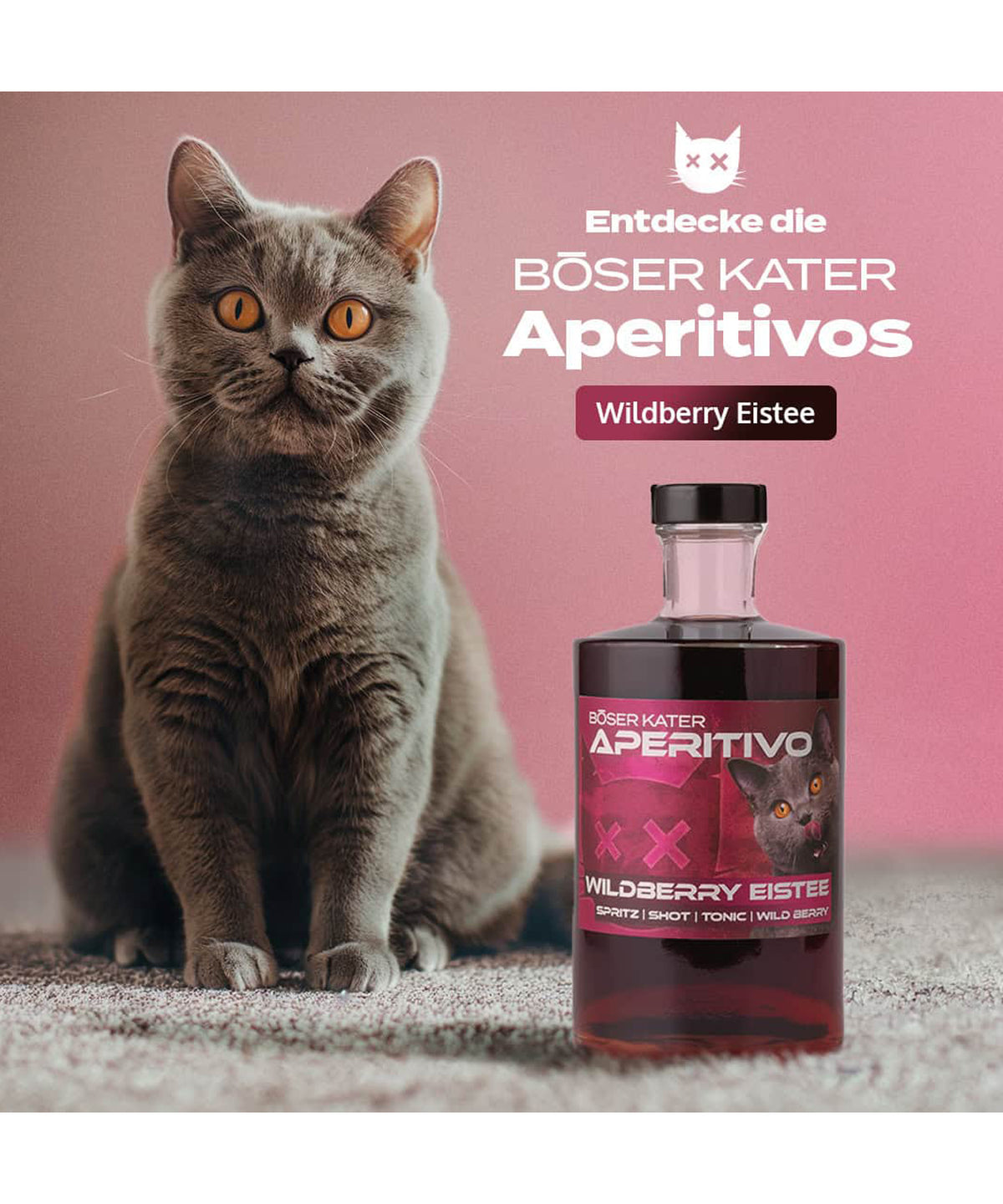 Böser Kater Wildberry Eistee Aperitif