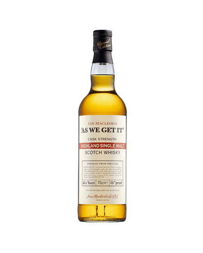 As we get it Highland Single Malt