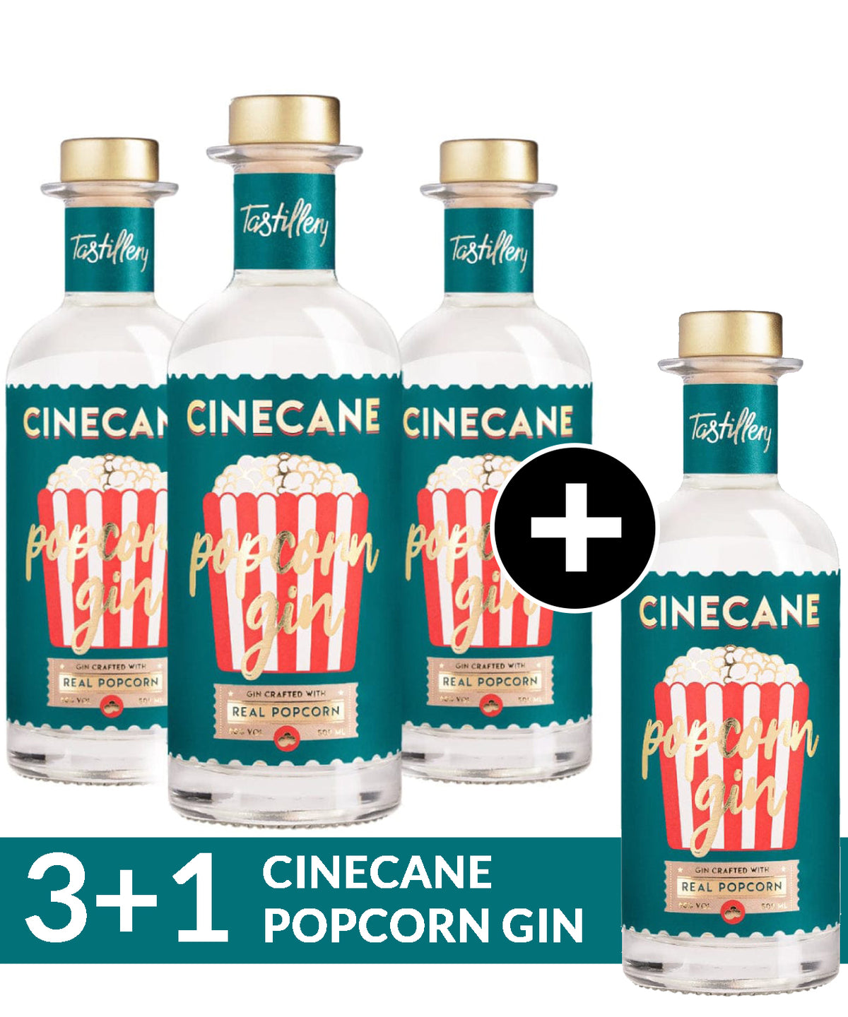 CINECANE Popcorn Gin 3+1 Bundle