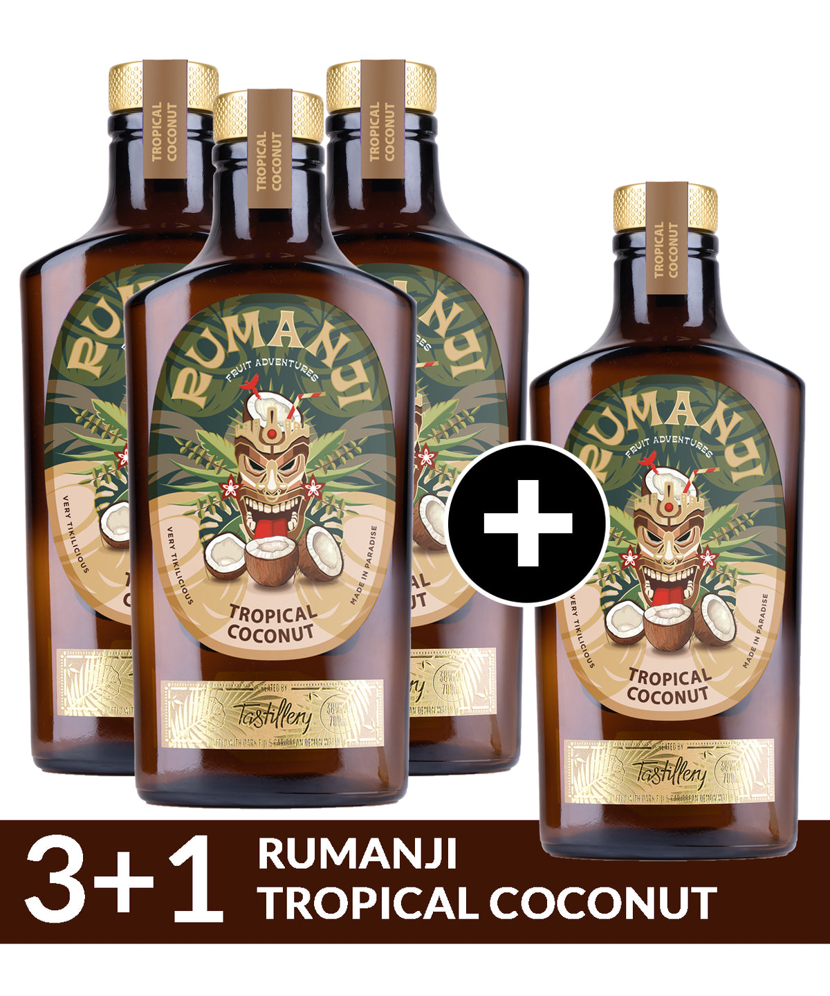 RUMANJI Tropical Coconut 3+1 Bundle