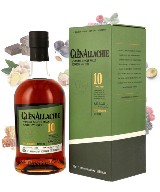 GlenAllachie 10 y.o - Batch 13 Cask Strength PX Sherry, Oloroso Sherry, Red