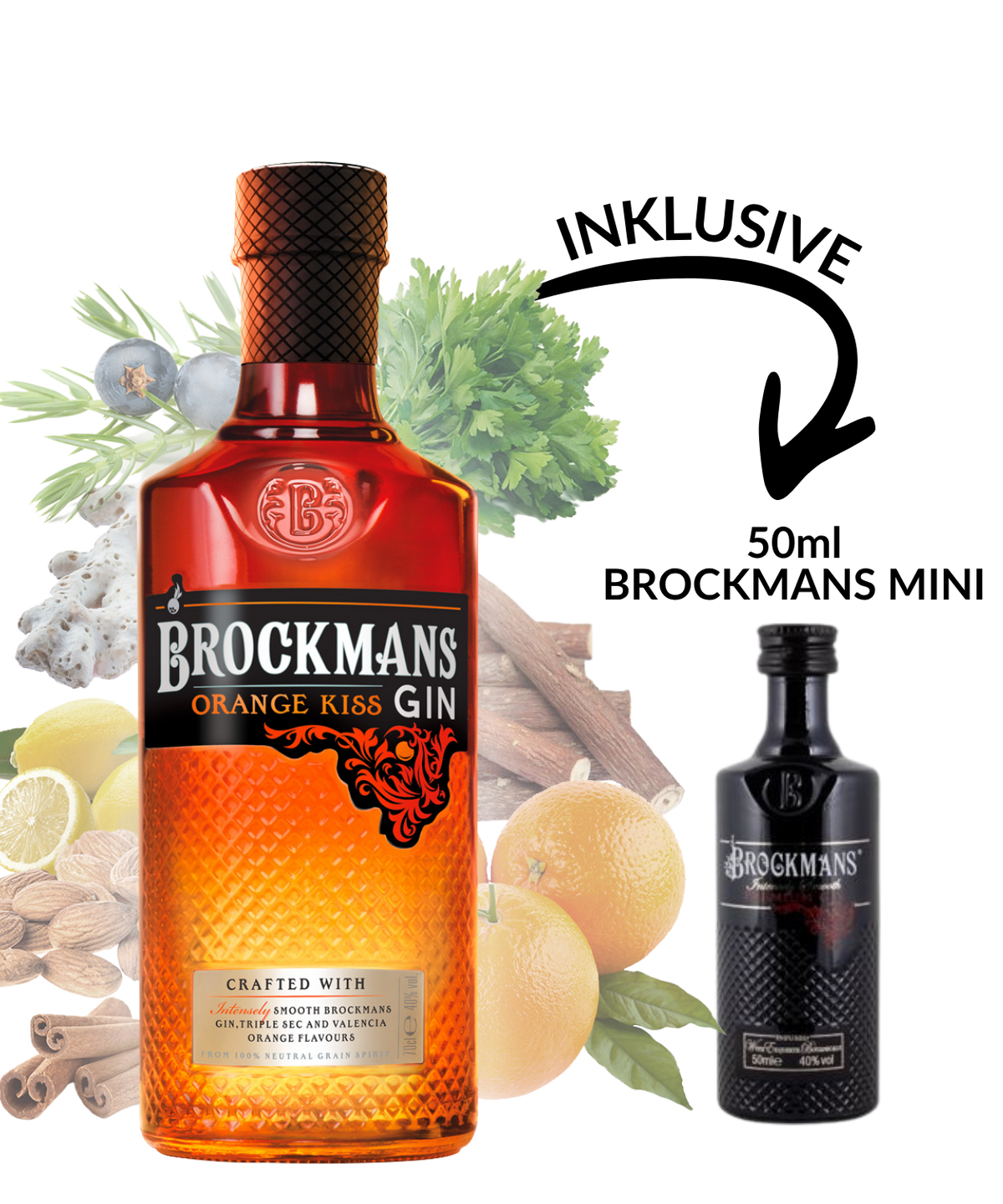 Brockmans Gin Orange Kiss inkl. Brockmans Mini